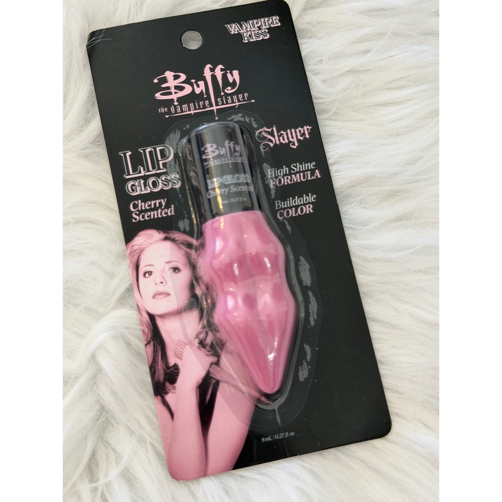 Buffy the Vampire Slayer Lip Gloss Vampire Kiss Cherry Scented Pink High Shine